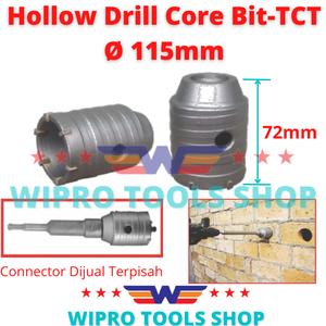 [EZM.1200138] Hole Saw Beton Hollow Drill Core Bit TCT Ukuran 115mm Wipro