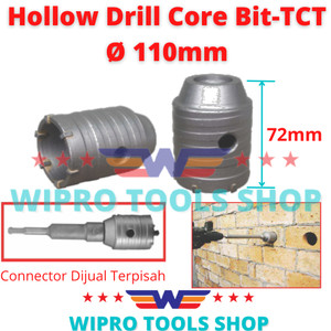 [EZM.1200140] Hole Saw Beton Hollow Drill Core Bit TCT Ukuran 110mm Wipro