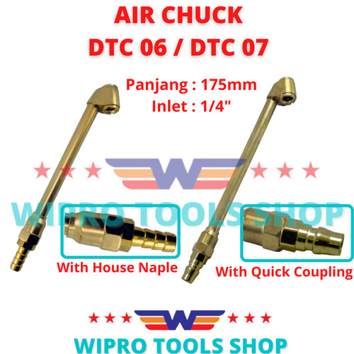 [EZM.1006116] WIPRO Tire Chuck / Alat Pengisi Isi Angin Ban 175mm Coupler / Nepel