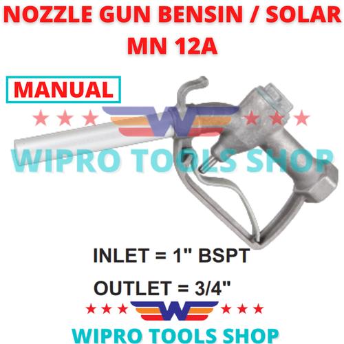 [EZM.1200166] WIPRO Nozzle Gun Pertamina SPBU / Bensin / Solar MN 12A (Inlet 1")