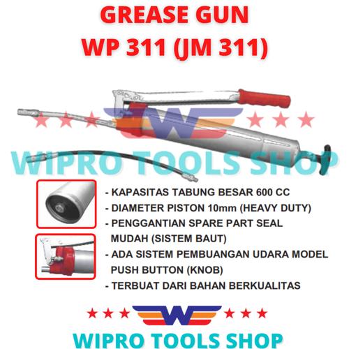 [EZM.1200173] WIPRO Pompa Gemuk / Hand Grease Gun 600cc WP 311 (JM311)