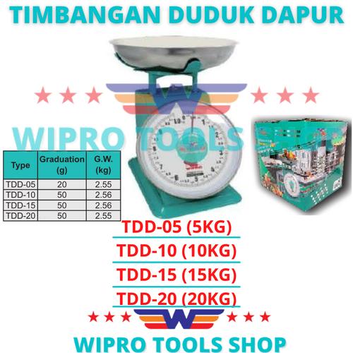[EZM.1200177] WIPRO Timbangan / Buah / Duduk / Dapur Serbaguna 5 ; 10 ; 15 ; 20 Kg