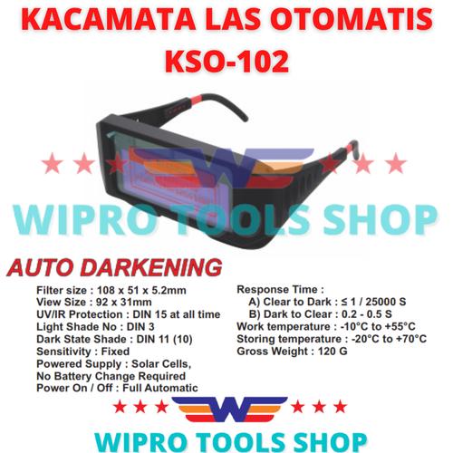 [EZM.1200184] WIPRO Kacamata Las Otomatis Gelap / Auto Darkening KWO-102