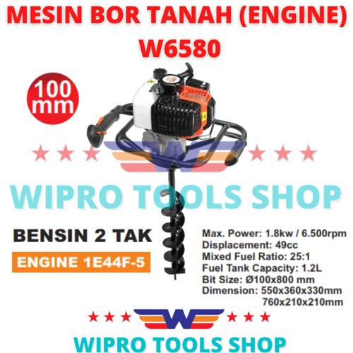 [EZM.1200186] WIPRO Mesin Bor Tanah + Engine 2 Tak W6580