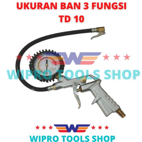 [EZM.1200195] WIPRO Tire Inflator / Ukuran Ban 3 Fungsi 3 In 1 TD 10