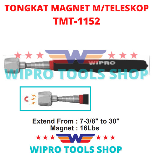 [EZM.1006430] WIPRO Magnetic Pick Up Tool / Tongkat Magnet Teleskopic TMT-1152
