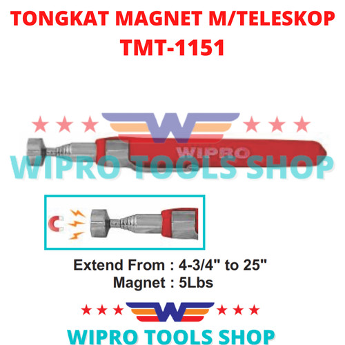 [EZM.1006152] WIPRO Magnetic Pick Up Tool / Tongkat Magnet Teleskopic TMT-1151