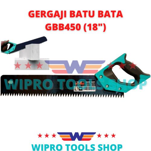 [EZM.1200207] WIPRO Gergaji Batu Bata Ringan 18" GBB450