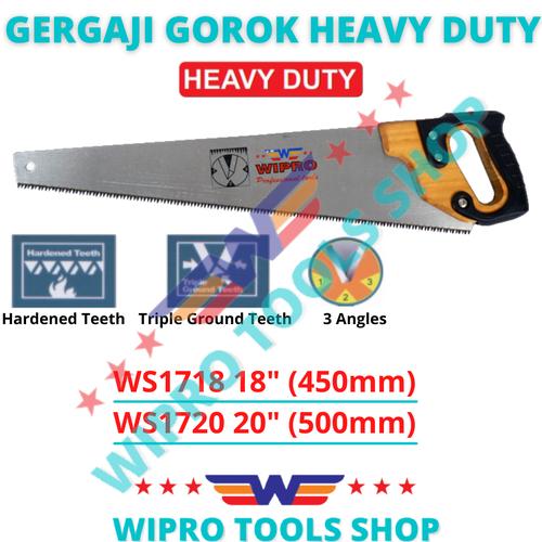 [EZM.1200210] WIPRO Gergaji Gorok / Tangan / Kayu 16" WS1718, 20" WS1720