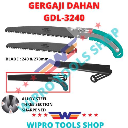 [EZM.1200212] WIPRO Alat Potong / Gergaji Dahan 2 Blade 240 & 270mm GDL-3240