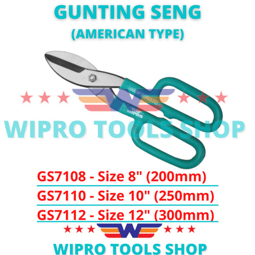 [EZM.1006188] WIPRO Gunting Baja Ringan / Holo / Galvalum / Plat Seng AMERICAN TYPE