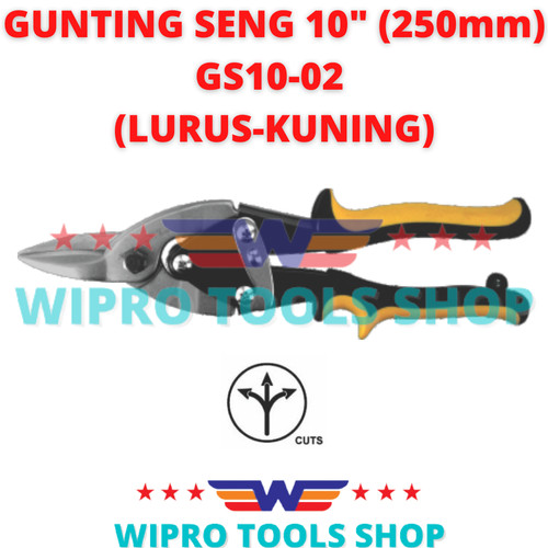 [EZM.1006190] WIPRO Gunting Baja Ringan / Holo / Galvalum / Plat / Seng 10"