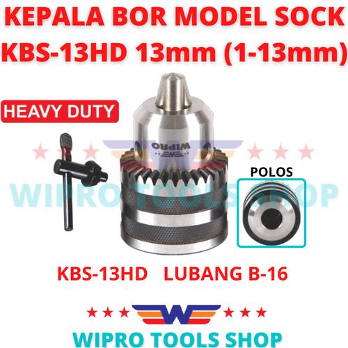 [EZM.1200240] WIPRO Kepala Bor / Drill Chuck Model Sock 13mm KBS-13HD HEAVY DUTY