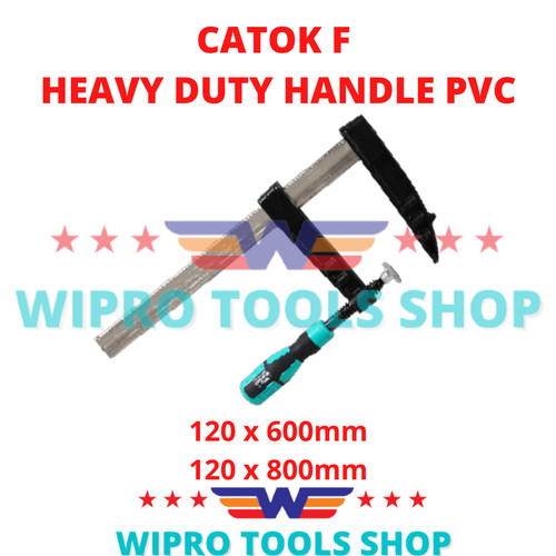 [EZM.1006207] WIPRO F Clamp / Klem / Jepit / Catok F Kayu 120 x 600 / 800mm