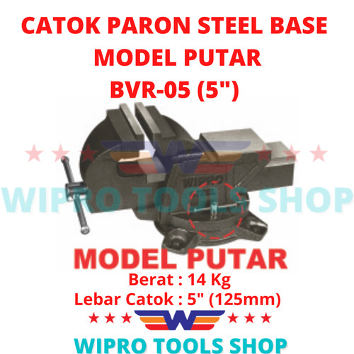 [EZM.1006213] WIPRO Catok / Tanggem / Ragum Duduk / Meja MODEL PUTAR 5" BVR-05