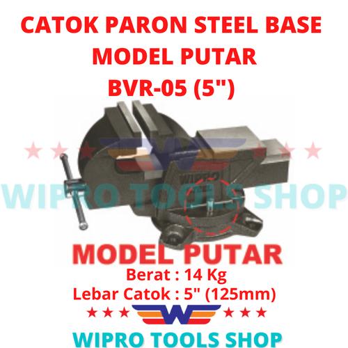 [EZM.1200257] WIPRO Catok / Tanggem / Ragum Duduk / Meja MODEL PUTAR 5" BVR-05