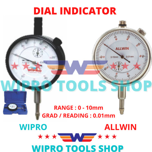 [EZM.1006219] Dial Indicator / Gauge Jarum Indikator WIPRO DI-201 / ALLWIN MD-01