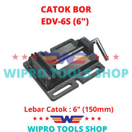 [EZM.1200269] WIPRO Ragum / Tanggem / Jepit Penjepit / Vise / Catok Bor 6" EDV 6S