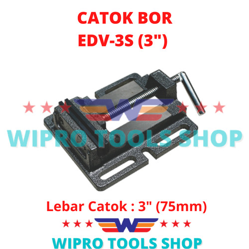 [EZM.1006228] WIPRO Ragum / Tanggem / Jepit Penjepit / Vise / Catok Bor 3" EDV 3S