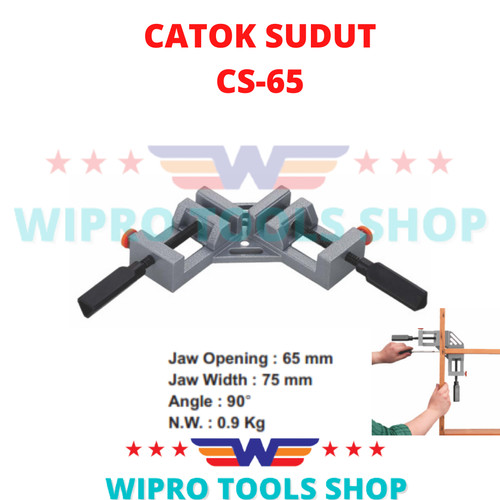 [EZM.1006233] WIPRO Corner Clamp / Penjepit Sudut / Klamp Kayu / Catok Sudut CS-65