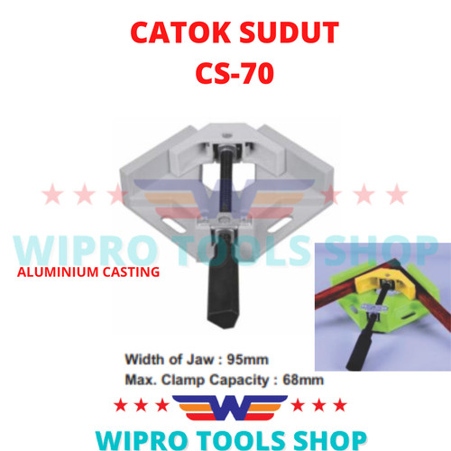 [EZM.1006234] WIPRO Corner Clamp / Penjepit Sudut / Klamp Kayu / Catok Sudut CS-70