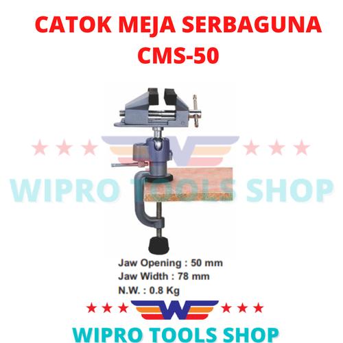 [EZM.1200281] WIPRO Ragum / Vise Clamp / Penjepit / Catok Meja Serbaguna 50mm CMS-50