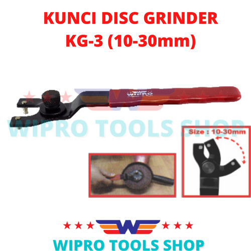 [EZM.1006244] WIPRO Kunci Disc Grinder / Gerinda Tangan KG 3 (10-30mm)