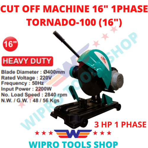 [EZM.1006258] WIPRO Mesin Potong / Cutting Wheel / Cut Off Machine 16" TORNADO-100