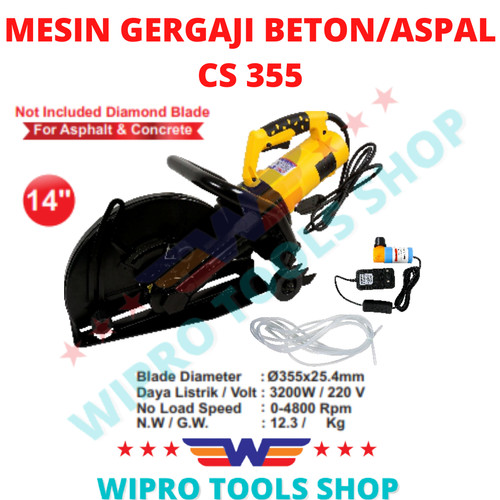 [EZM.1006259] WIPRO Mesin Gergaji Beton (Multi Fungsi) CS-355