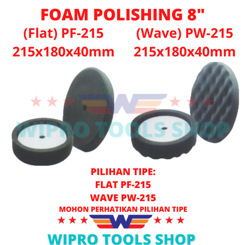 [EZM.1006266] WIPRO Busa Poles Mobil / Foam Pad / Foam Polishing M/ VELCRO 8"