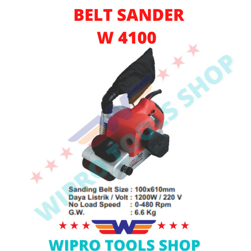 [EZM.1006283] WIPRO Mesin Amplas Sabuk / Belt Sander W 4100