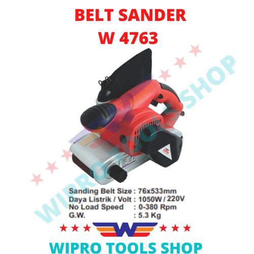 [EZM.1200328] WIPRO Mesin Amplas Sabuk / Belt Sander W 4763