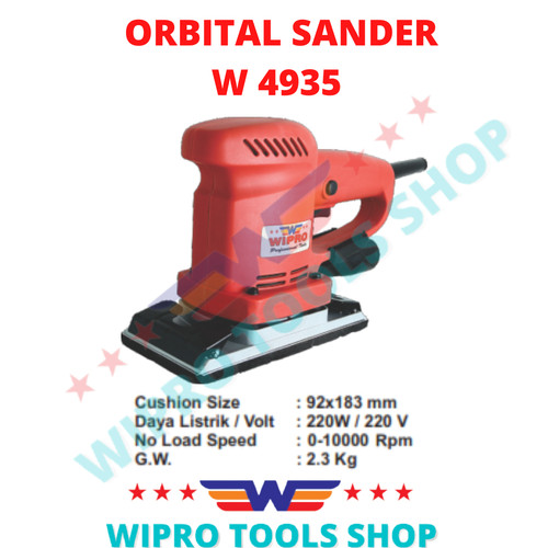 [EZM.1006286] WIPRO Mesin Amplas / Orbital Sander W 4935