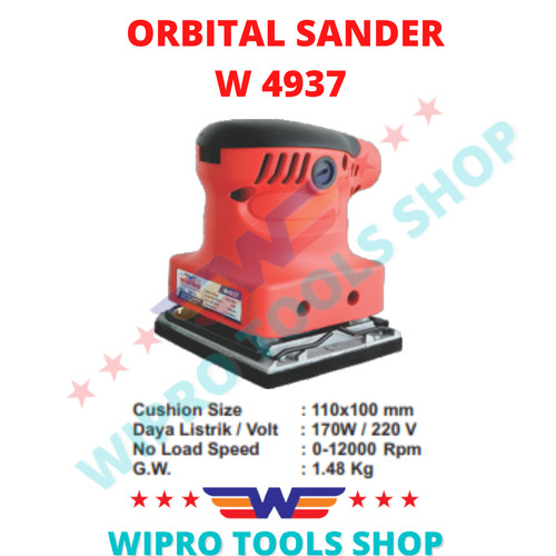 [EZM.1006287] WIPRO Mesin Amplas / Orbital Sander W 4937
