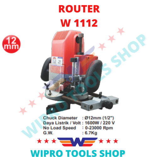 [EZM.1006296] WIPRO Mesin Profil / Trimmer / Router W 1112