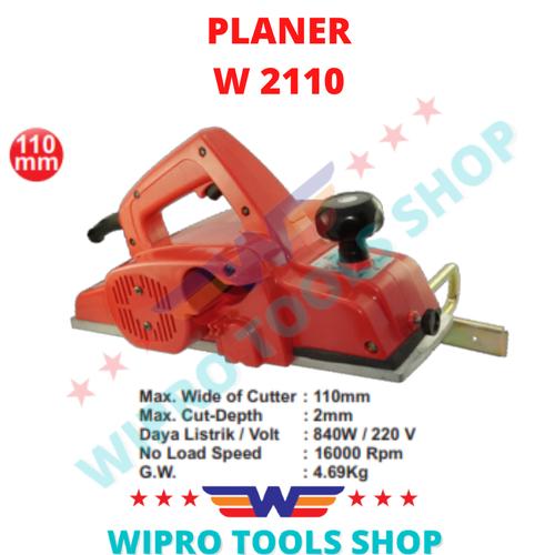[EZM.1200345] WIPRO Mesin Serut Kayu Electric / Ketam / Planer W 2110