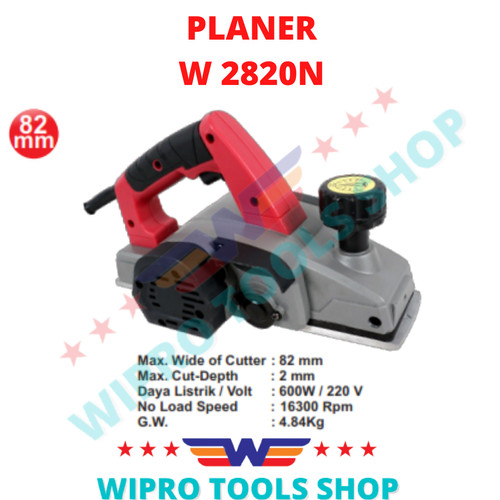 [EZM.1006302] WIPRO Mesin Serut Kayu Electric / Ketam / Planer W 2820N