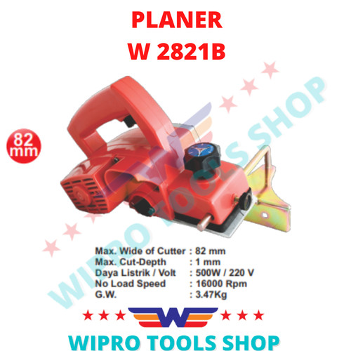 [EZM.1006303] WIPRO Mesin Serut Kayu Electric / Ketam / Planer W 2821B