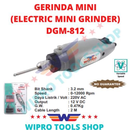 [EZM.1200349] WIPRO Gerinda Mini (Electric Mini Grinder) DGM-812
