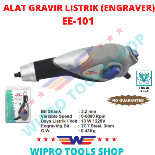 [EZM.1006306] WIPRO Electric Engraver / Alat Ukir / Alat Gravir Listrik EE-101