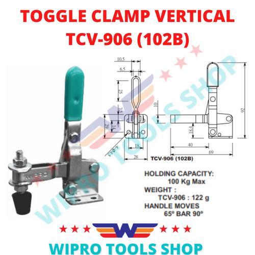 [EZM.1200379] WIPRO Toggle Clamp VERTICAL TCV-906 (102B)
