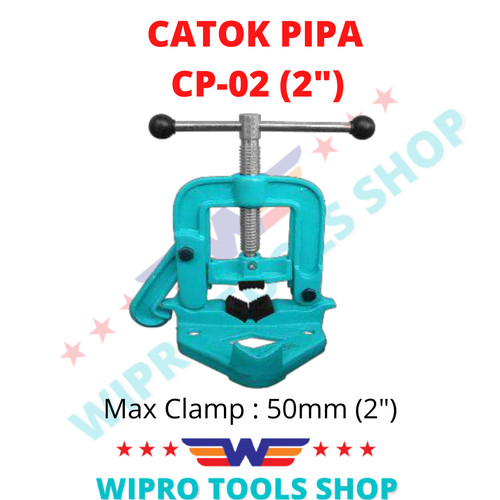 [EZM.1006368] WIPRO Catok Pipa / Ragum Pipa / Pipe Vise 2" CP-02