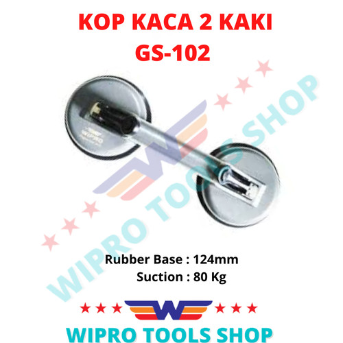 [EZM.1006372] WIPRO Kop Kaca / Suction Cup / Alat Angkat Kaca 2 Cup / 2 Kaki GS-102