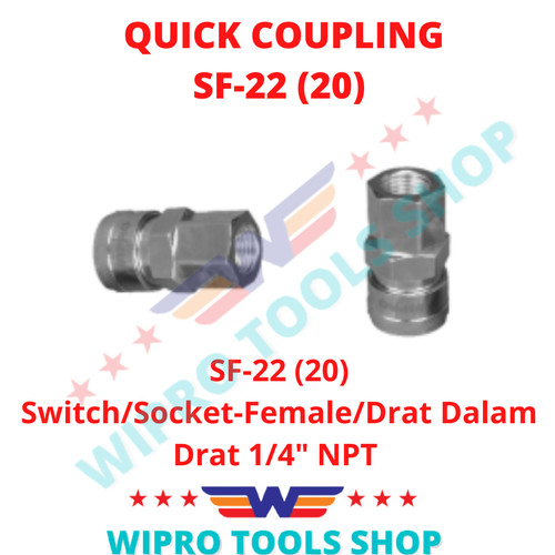 [EZM.1006378] Coupler / Quick Coupling / Sambungan Kompresor Angin SF, SH, SM