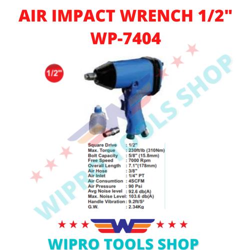 [EZM.1200431] WIPRO Alat Buka Baut Ban Angin / Air Impact Wrench 1/2" WP-7404
