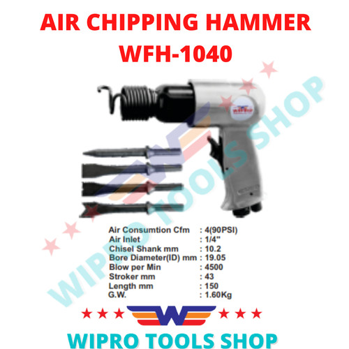 [EZM.1006389] WIPRO Alat Bobok Angin / Air Chipping Hammer WFH-1040