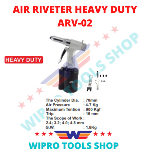 [EZM.1006390] WIPRO Tang Rivet Tenaga Angin / Air Riveter HEAVY DUTY ARV-02