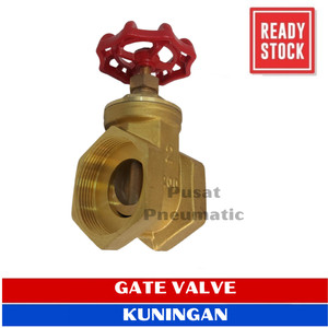 [EZM.9501962] 1" Stop Kran Gate Valve Kuningan / Gate Valve Kuningan Size 1 Inch