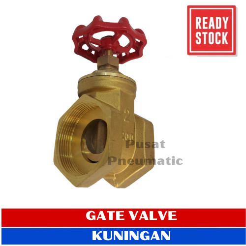 [EZM.9501969] 1/2" Stop Kran Gate Valve Kuningan / Gate Valve Kuningan Size 1/2 Inch