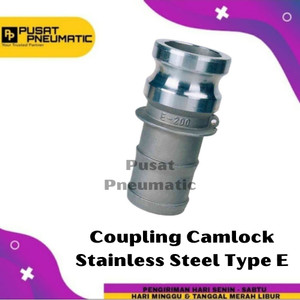 2" Coupling Camlock Stainless Steel Type E 200 Size 2 Inch